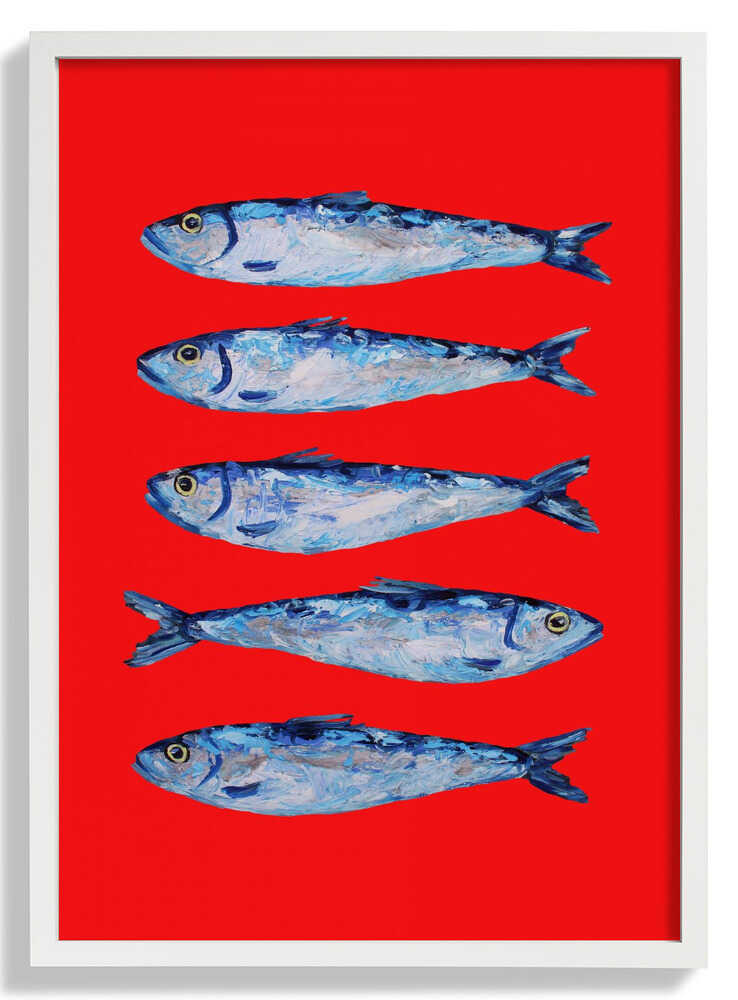 Sardines Berry Red by Alice Straker