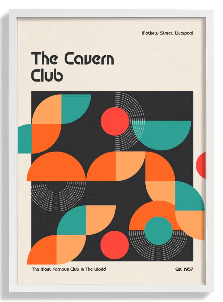 Cavern Club Design Poster by Retrodrome