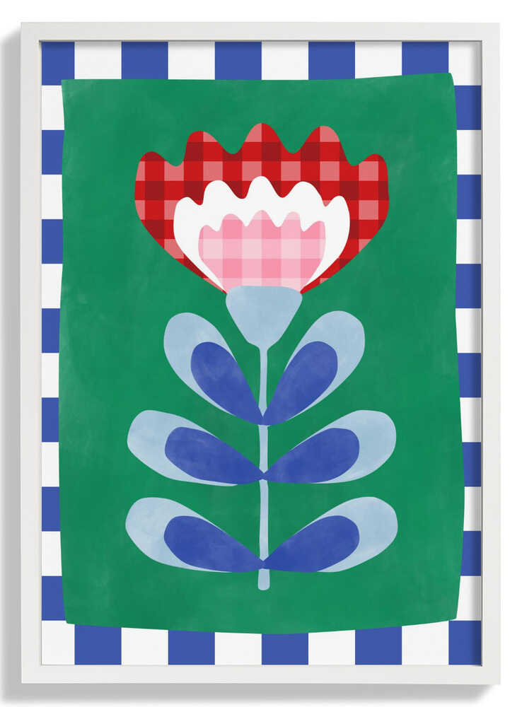 Floral Design with Bold Geometric Shapes by Elena Ristova