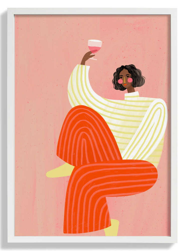 The Woman With The Glass of Wine by Bea Müller