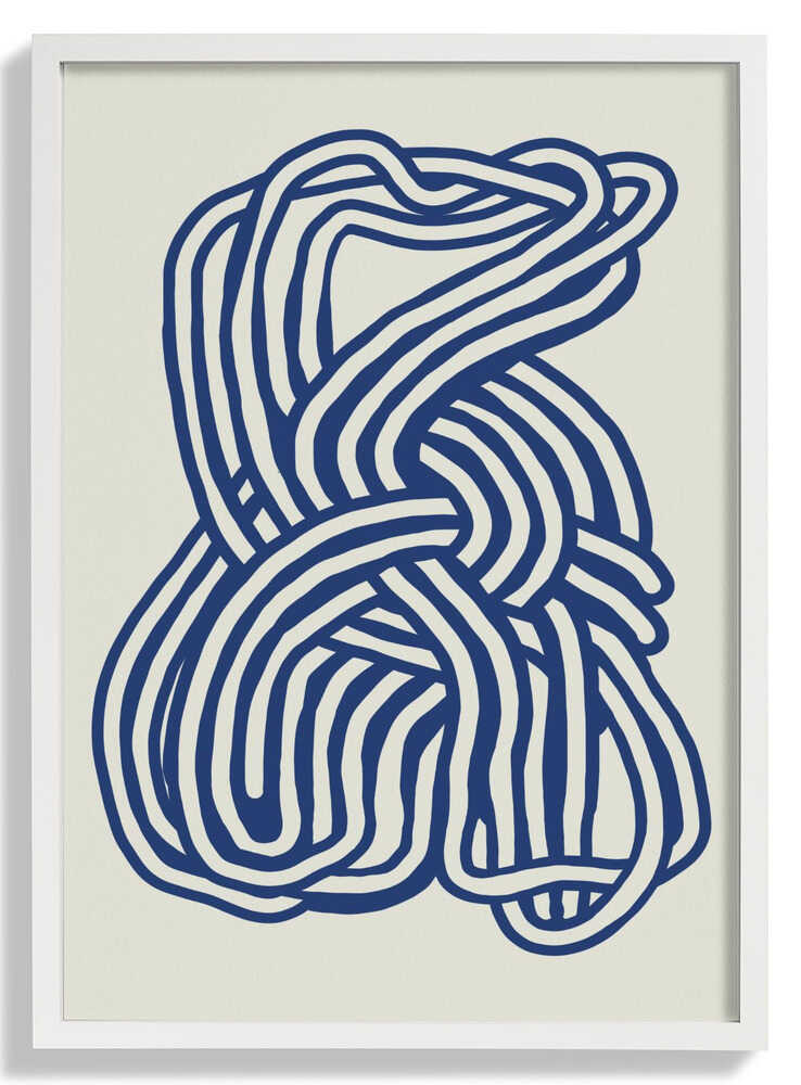 Organische Form in blau 02 von Little Dean