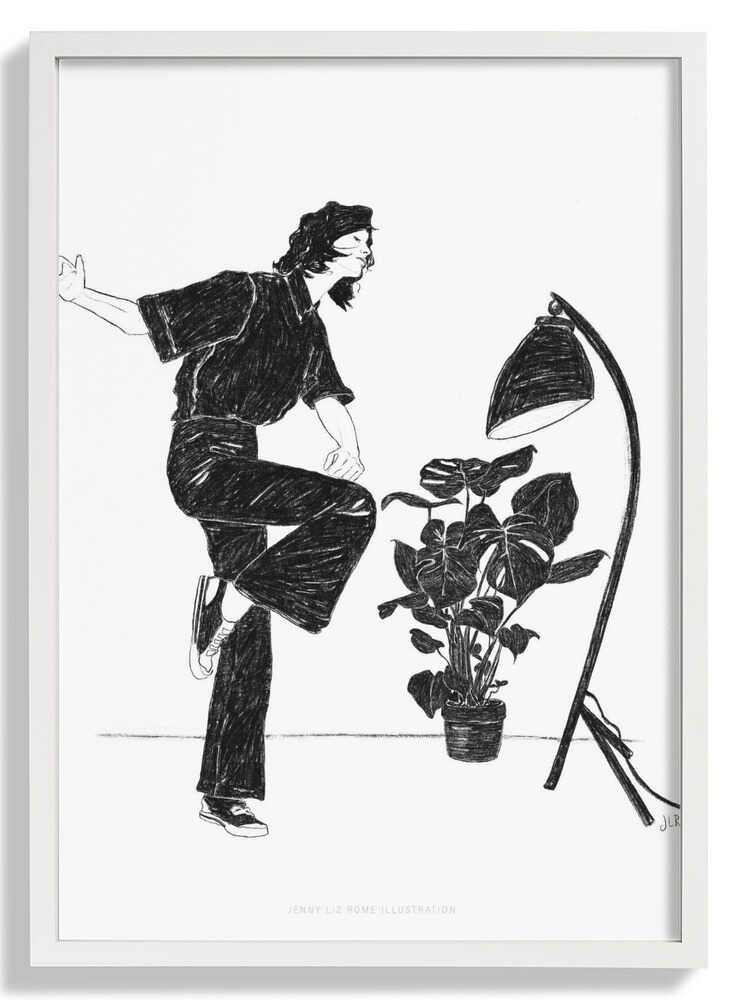 Jlr Dancingathome4 Blackandwhite by Jenny Liz Rome