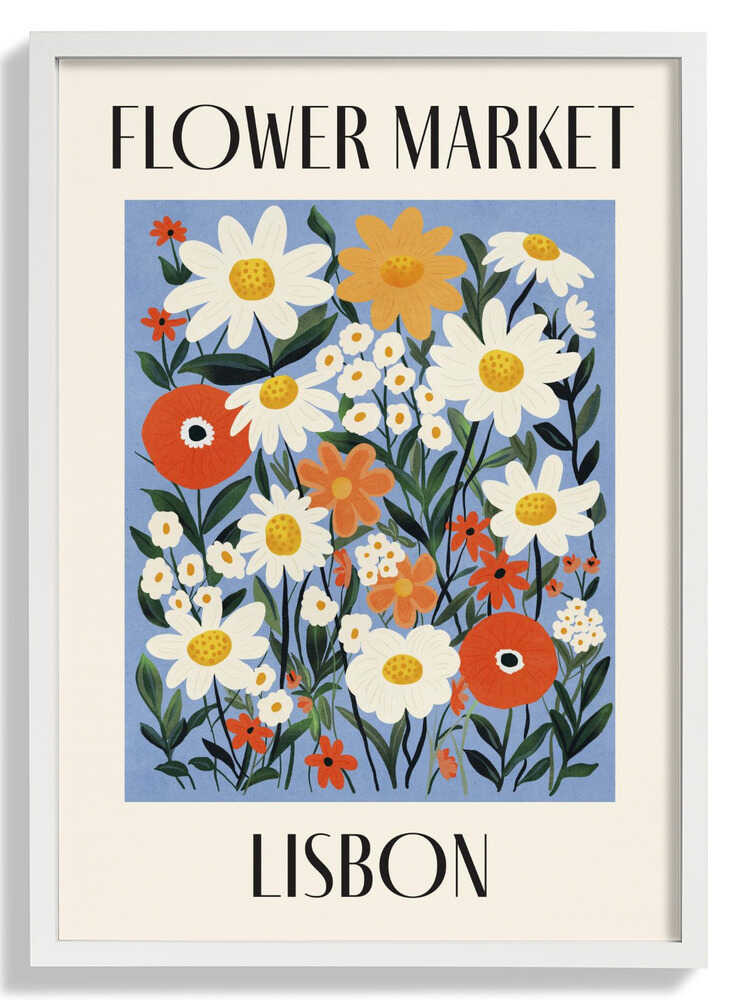 Flower Market Lisbon Portugal by Dirkie Nell