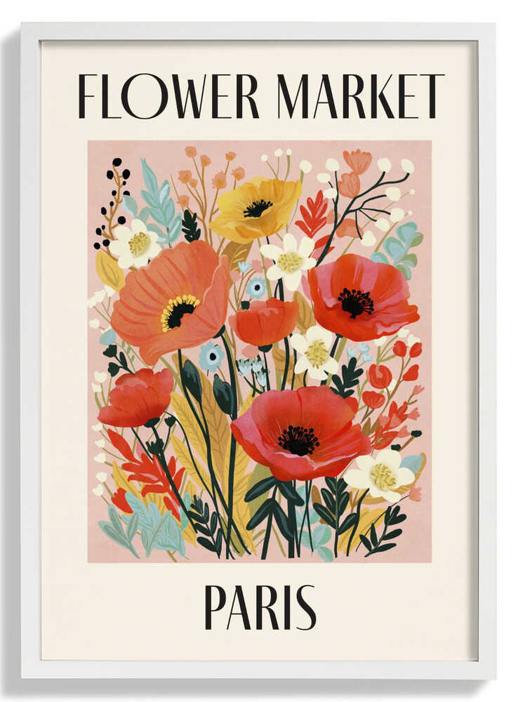 Flower Market Paris France by Dirkie Nell