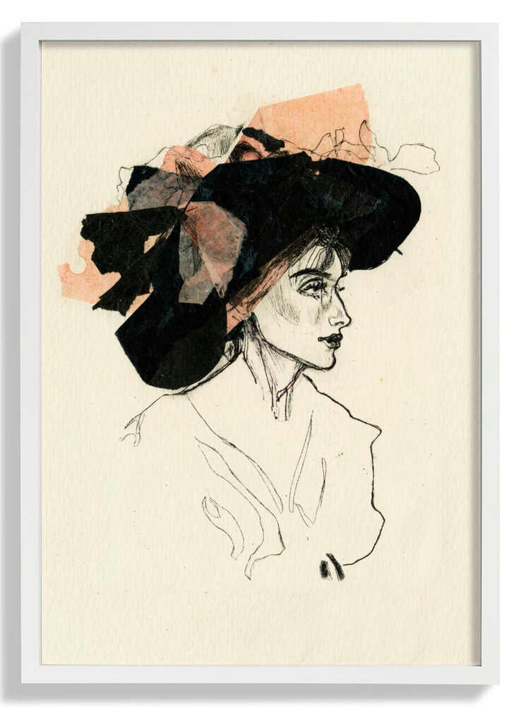 Woman In A Large Hat by Ute Rathmann