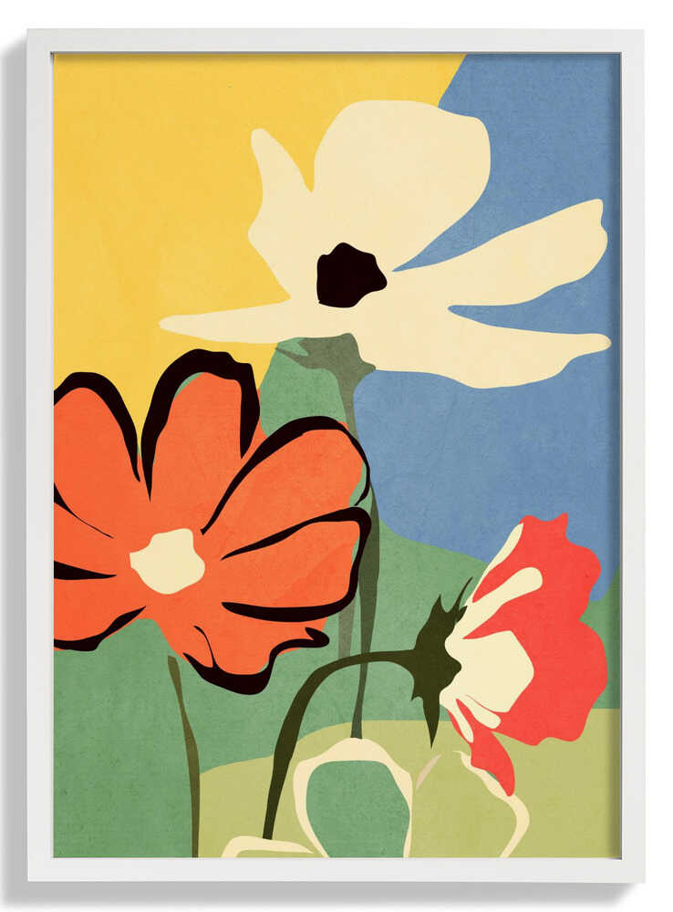 Moderne abstrakte Kunst Blumen von ThingDesign