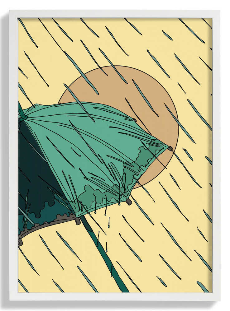 Umbrella in the Rain by Nicholas
