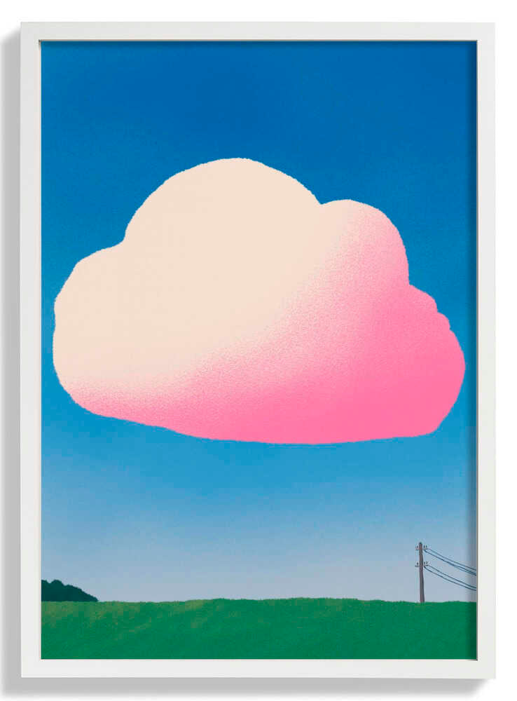 Rosa Farbverlaufswolke von Little Dean