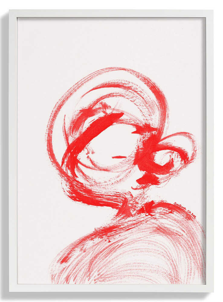 Swirling Red Essence by Santhosh ch