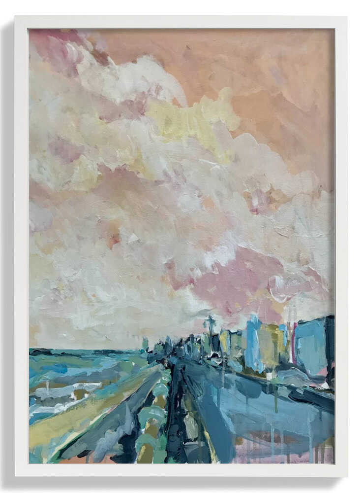 Pastellfarbene Skyline Drift von Alice White