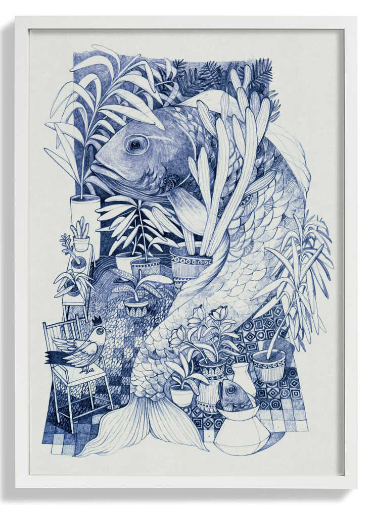 Vibrant Colors And Intricate Patterns Fish by Hieuchau