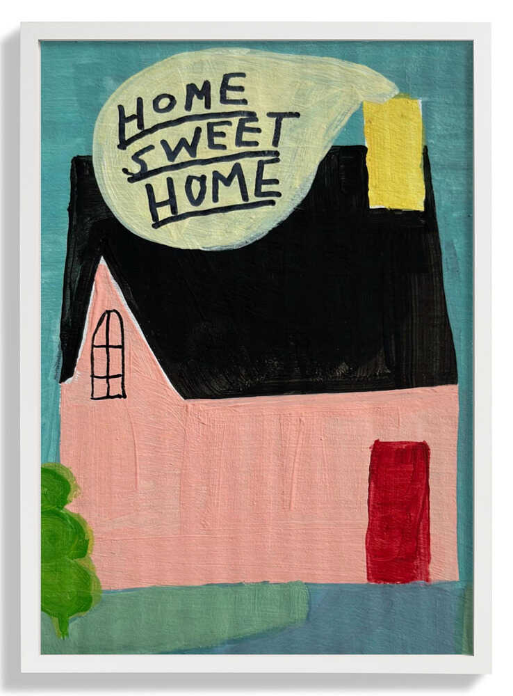 Pink House Home Sweet Home von Karin Lauria