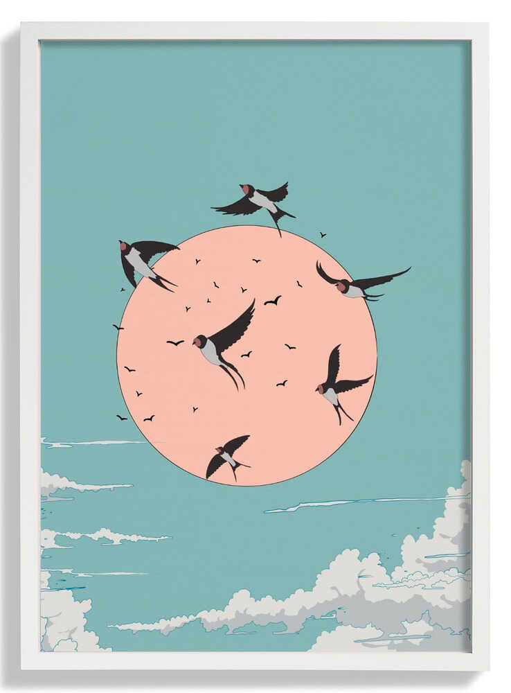 Swallows at Sunrise by Nicholas