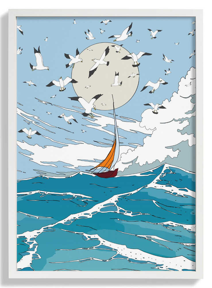 Seelandschaft und Möwen von Nicholas