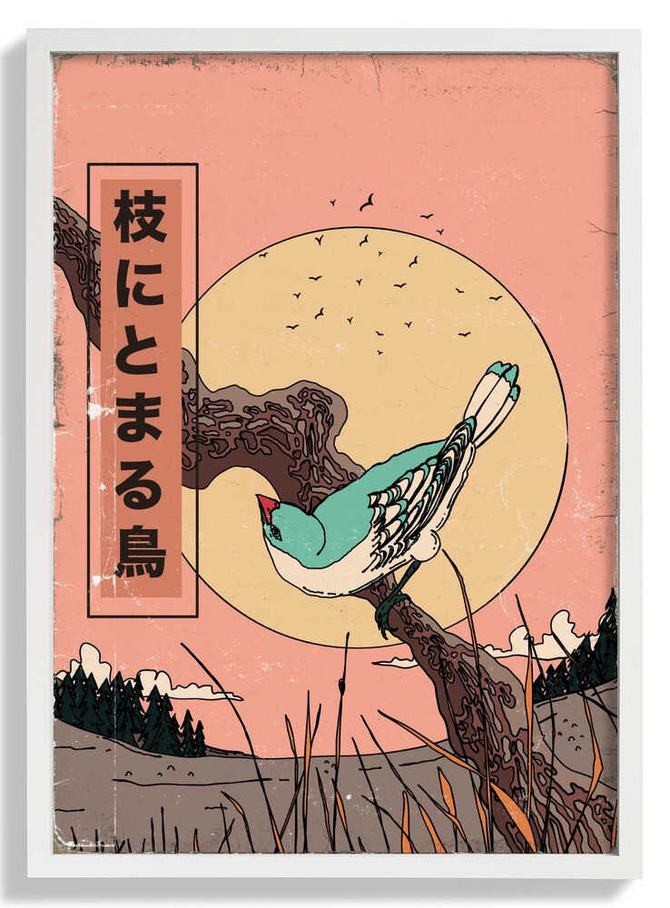 Vogel auf einem Ast von Nicholas