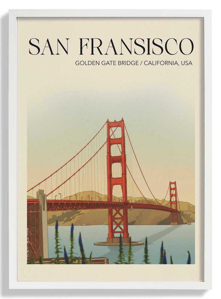 San Fransisco Reiseposter von Andreas Magnusson