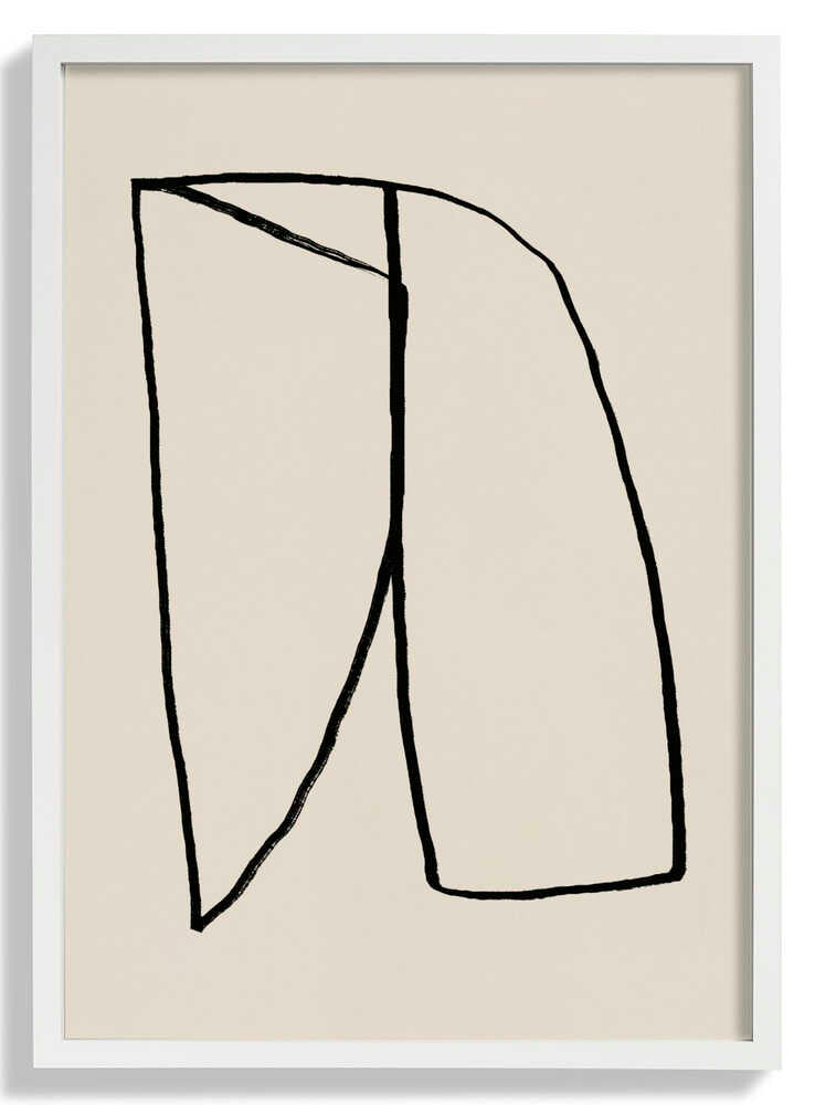 Minimalist Black Line Shape by Little Dean