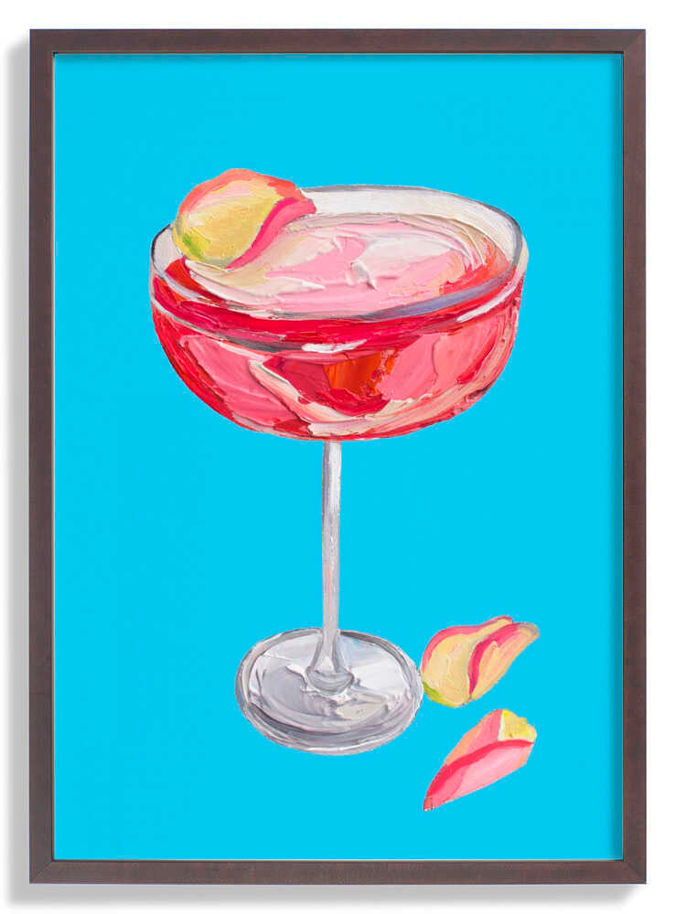 Sparkling Rose Gin Cocktail by Alice Straker