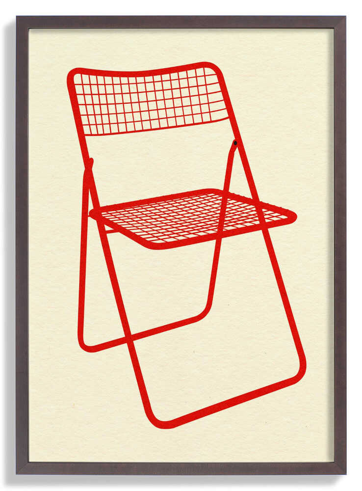 Ted Net Chair Red by Rosi Feist