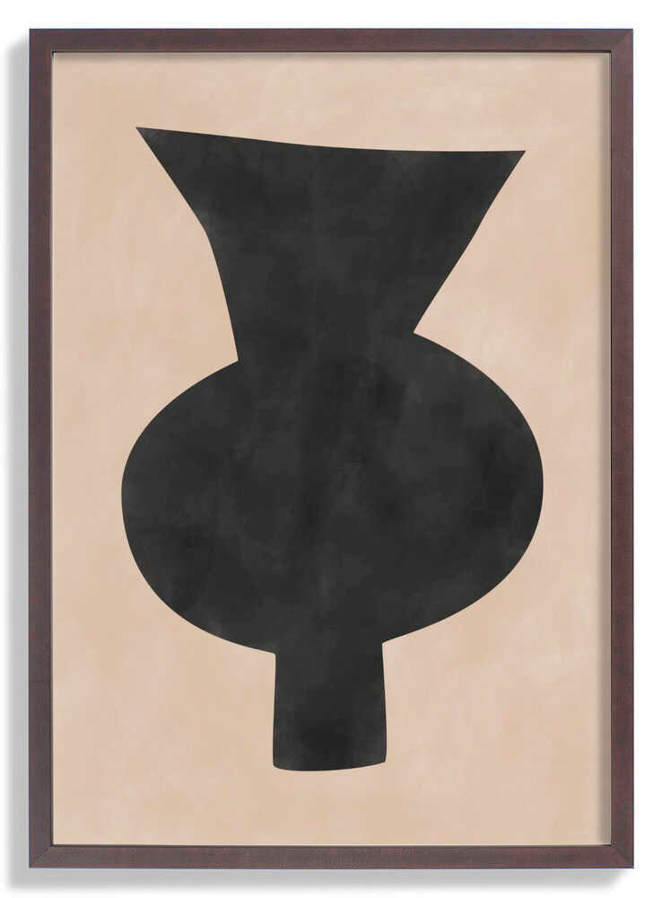 Abstract Vase Silhouette by Elena Ristova