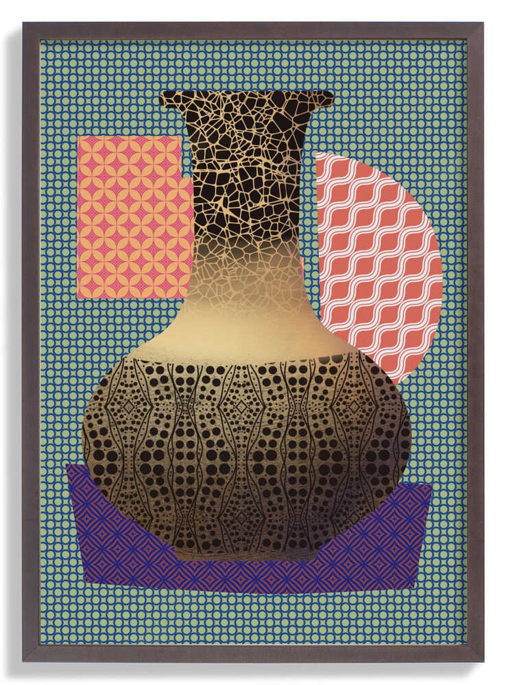 Yellow Vase and Purple Mat by Little Dean