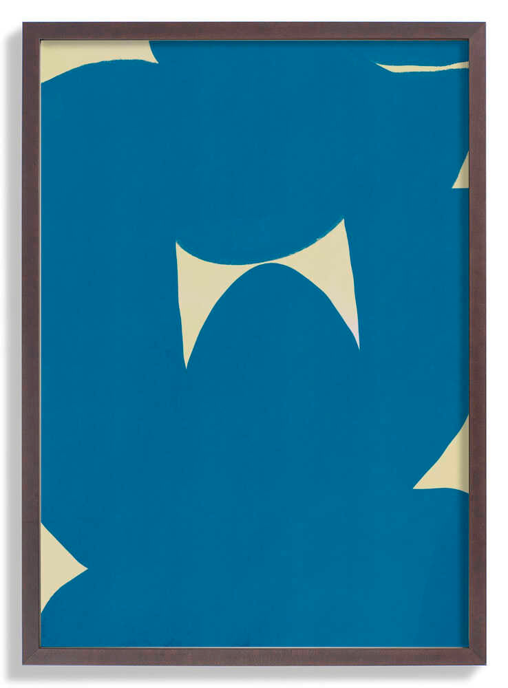 Blue Abstract Serenity by Little Dean