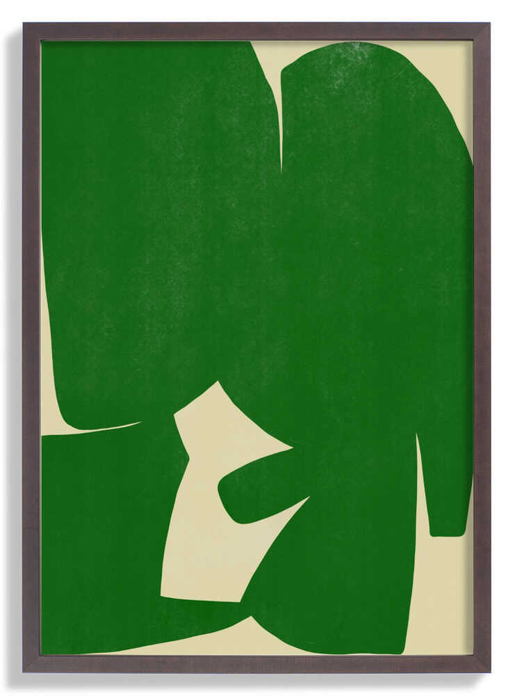 Large Abstract Cut Out In Green by Little Dean