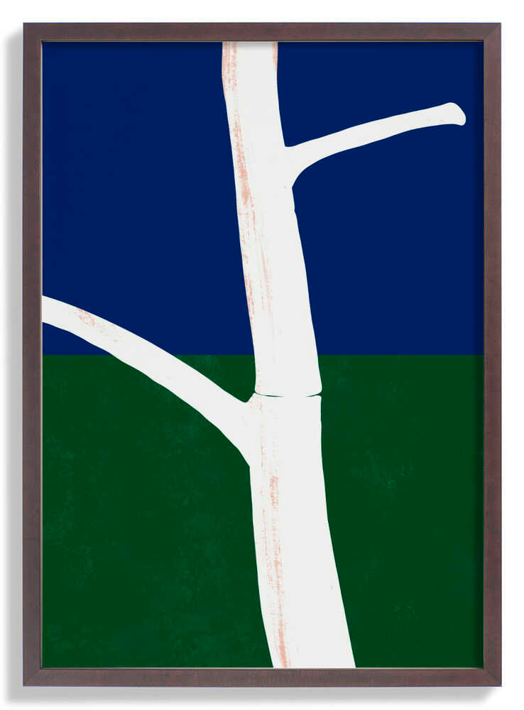 Stark White Tree Trunk With Branches by Little Dean