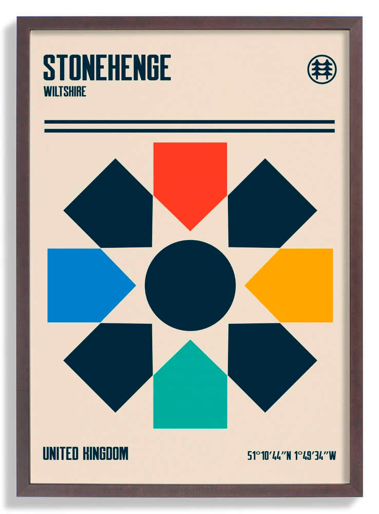 Stonehenge Travel Poster by Retrodrome
