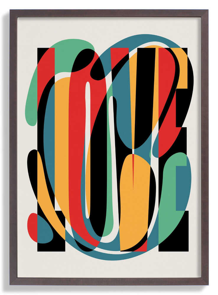 Love Abstract Design by Retrodrome