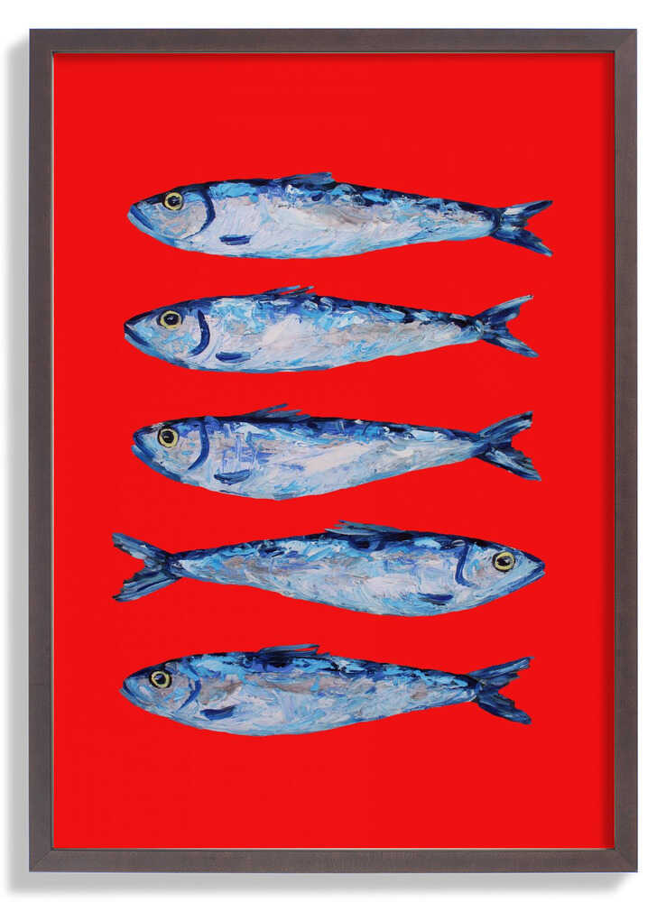 Sardines Berry Red by Alice Straker