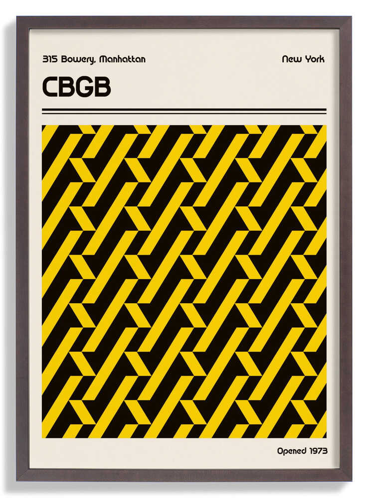 CBGB Veranstaltungsort Poster von Retrodrome