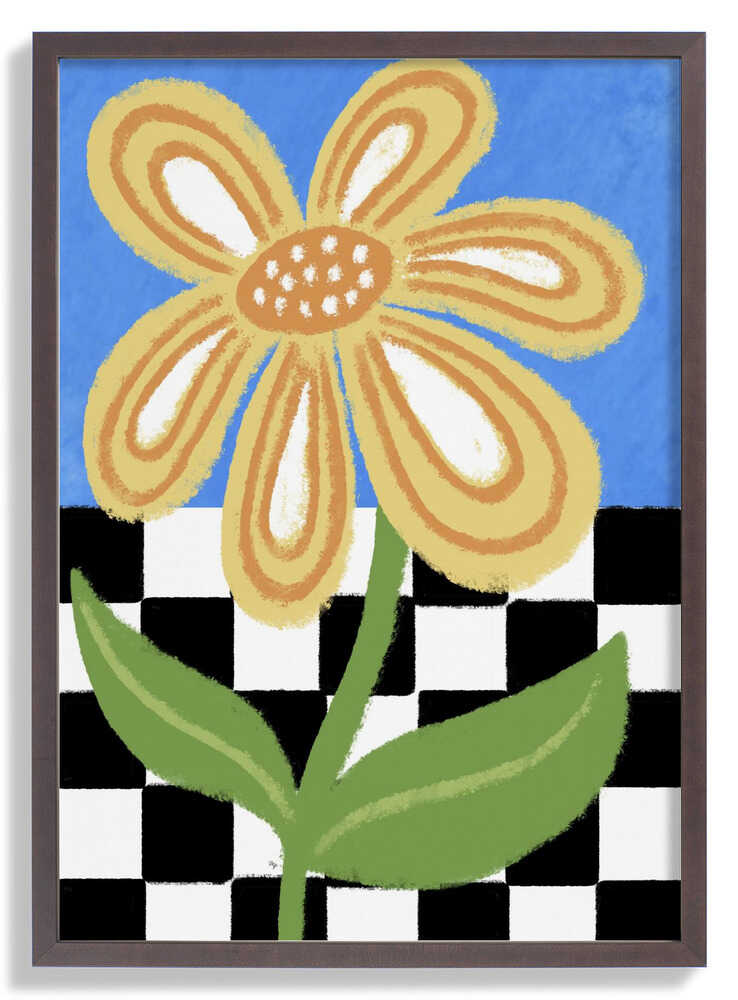 Stilisierte gelbe große Blume von Martina