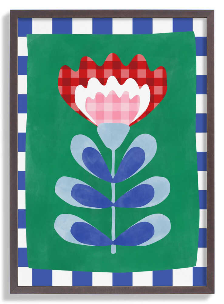 Floral Design with Bold Geometric Shapes by Elena Ristova