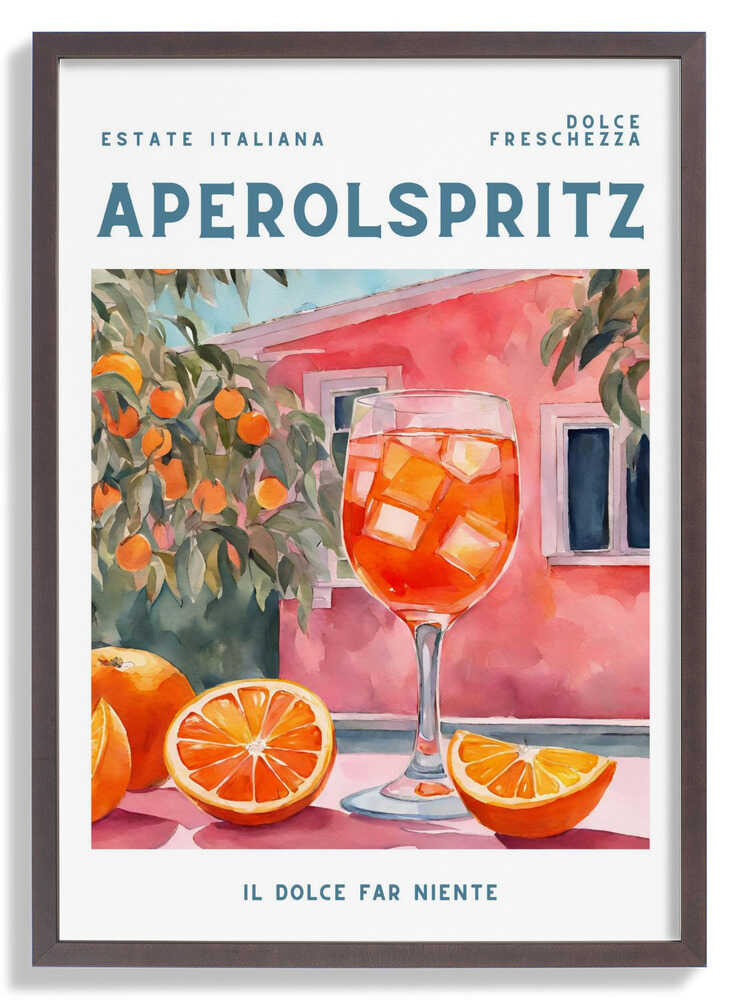 Aperol Spritz, Aquarell, Fresh by Ohkimiko