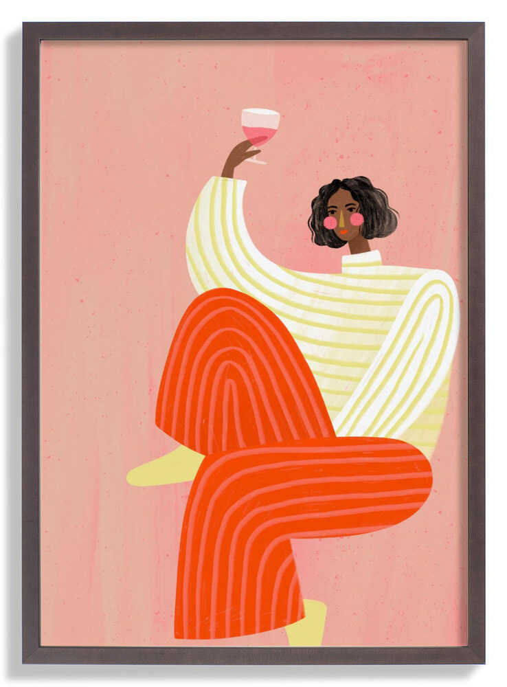 The Woman With The Glass of Wine by Bea Müller