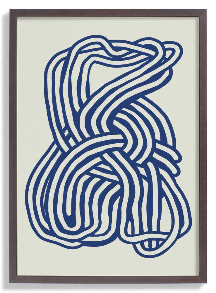 Organische Form in blau 02 von Little Dean