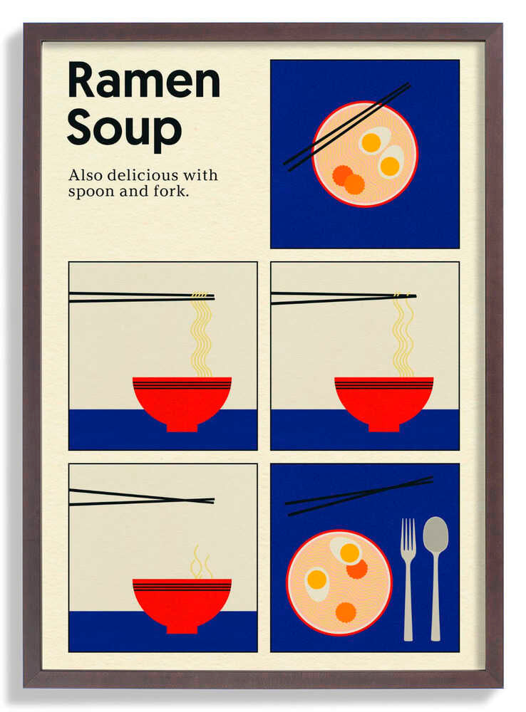 Poster Ramen Soup by Rosi Feist
