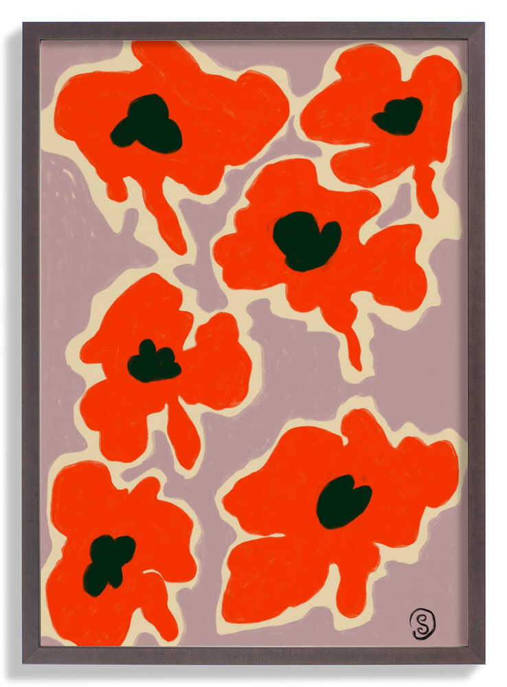 Vibrant Poppy Flowers by Sandra Poliakov