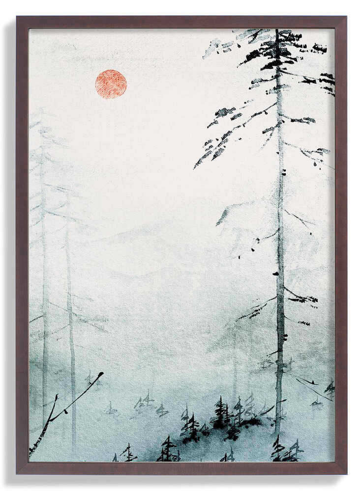 Serene Misty Pines von Treechild