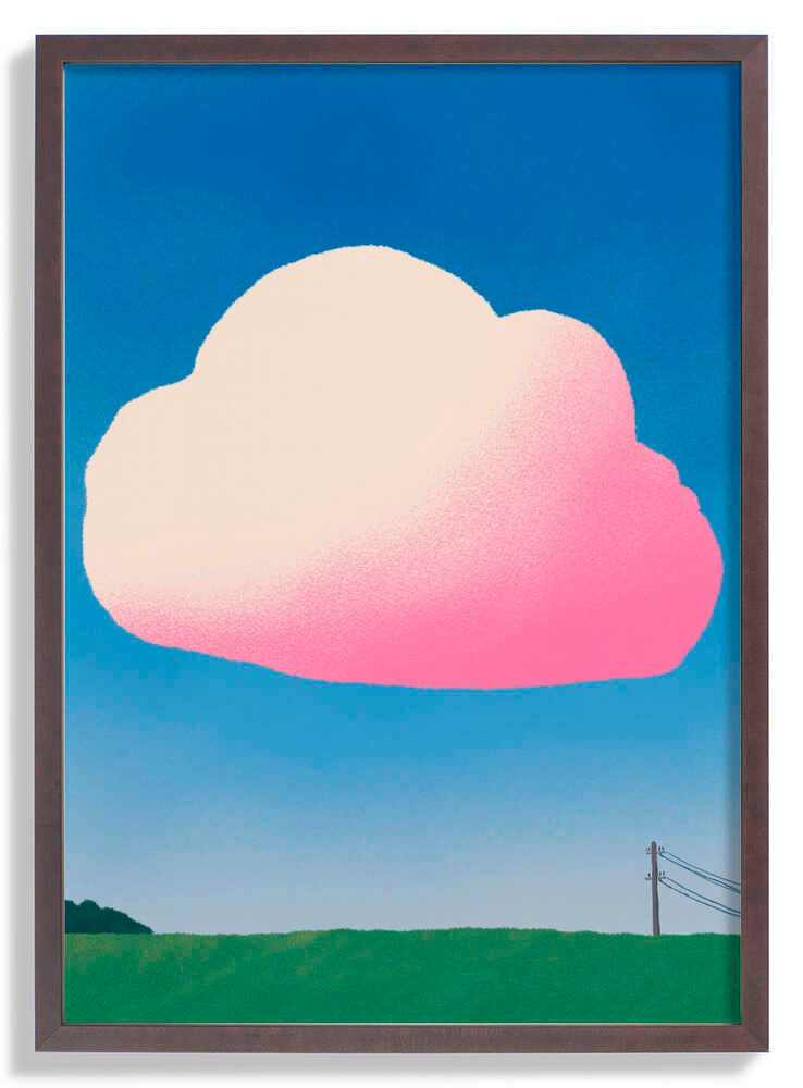 Rosa Farbverlaufswolke von Little Dean