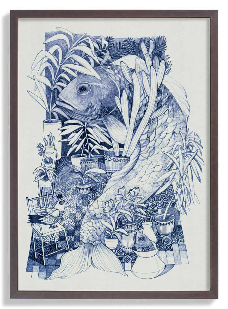 Vibrant Colors And Intricate Patterns Fish by Hieuchau