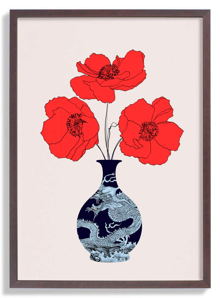 Three Poppies by CATS AND DOTZ