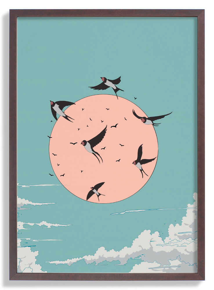 Swallows at Sunrise by Nicholas