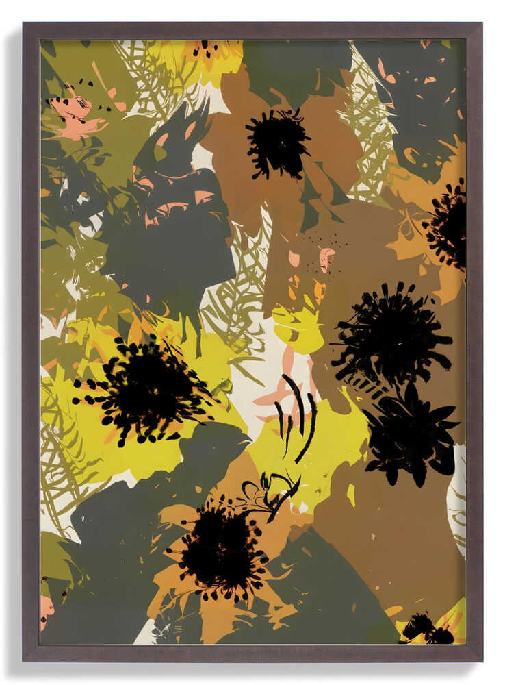 Yellow Ochre Florals by Uma Gokhale