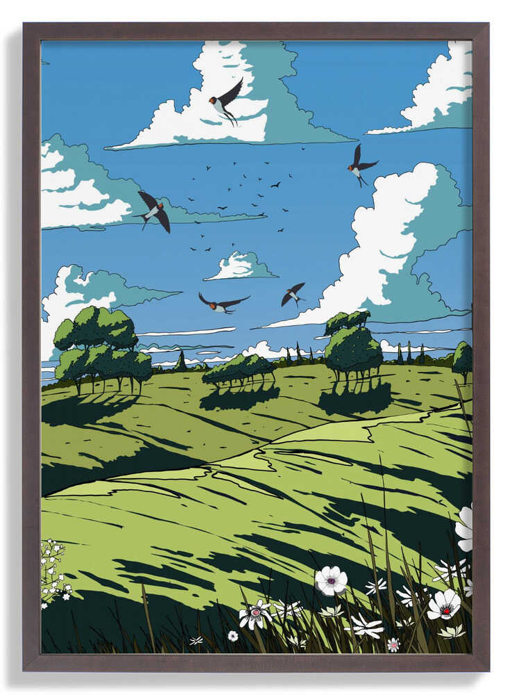 Landschaft im Sommer von Nicholas