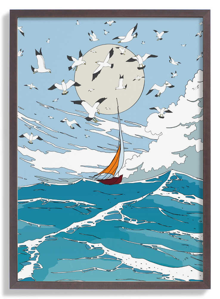 Seelandschaft und Möwen von Nicholas