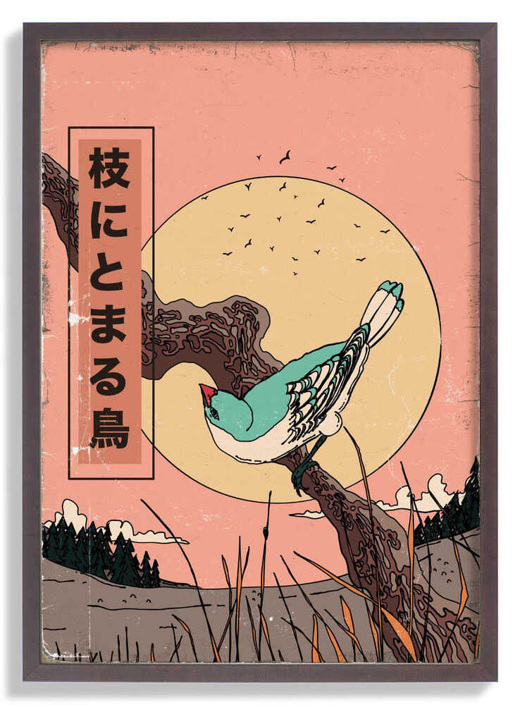 Vogel auf einem Ast von Nicholas