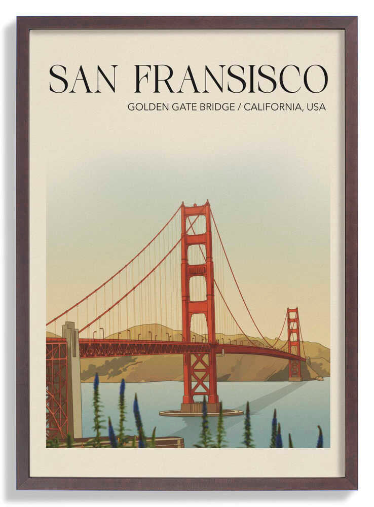 San Fransisco Reiseposter von Andreas Magnusson