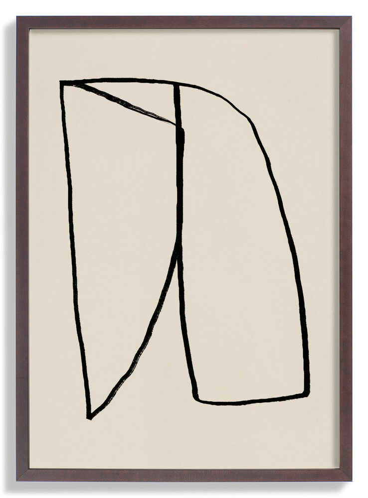 Minimalist Black Line Shape by Little Dean